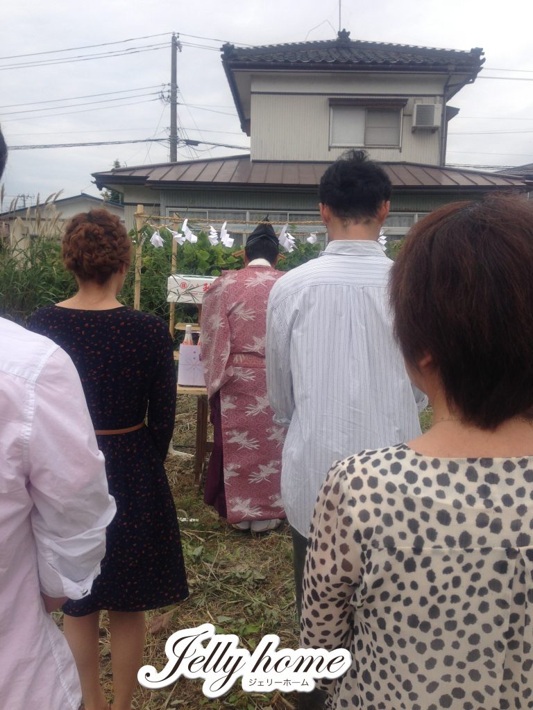 式年遷宮の御目出度い日に地鎮祭・・・ハッピーです。