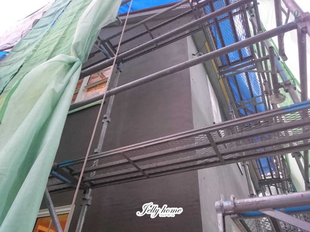 スタッコのモルタル下地