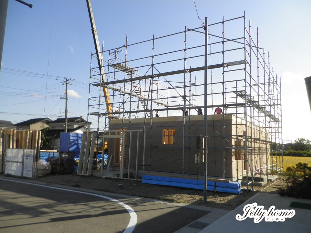 秋晴れに恵まれた「ゼロキューブの建て方」
