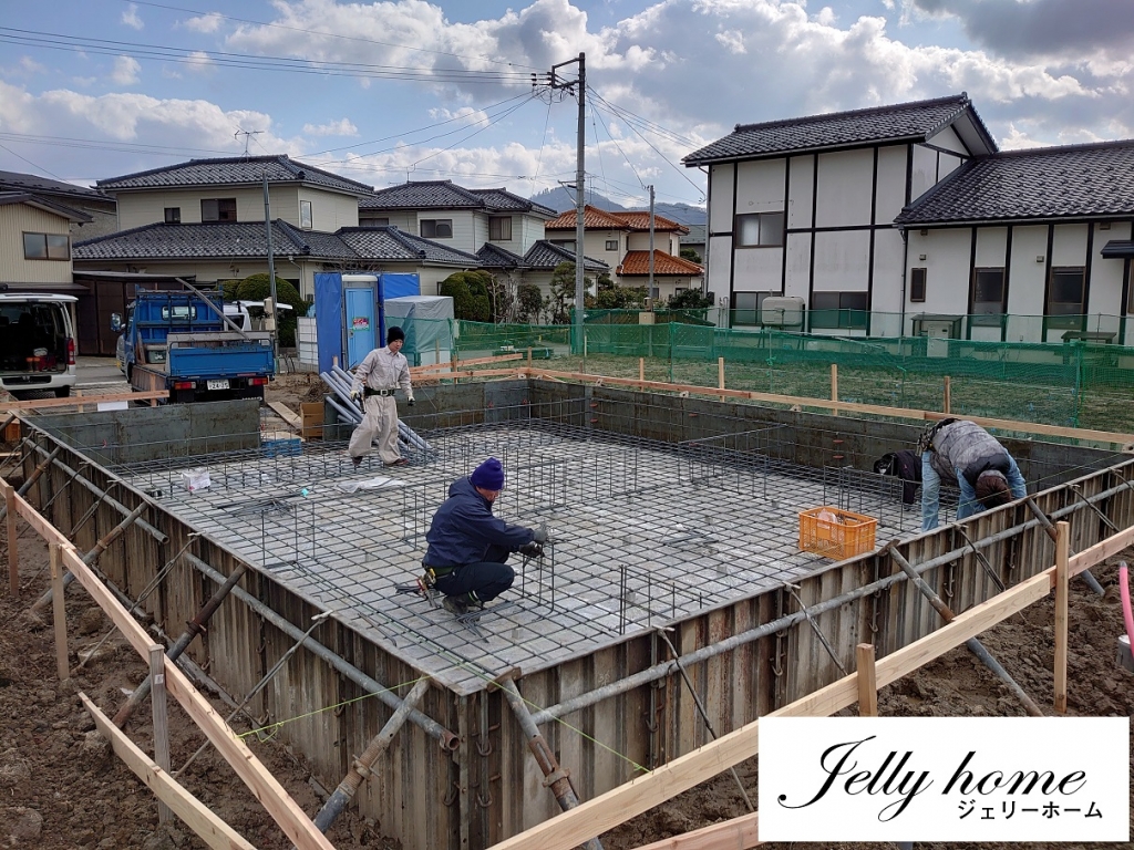 MALIBUのべた基礎配筋工事