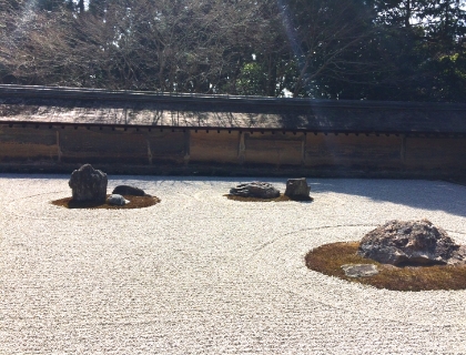 何度も行った京都竜安寺（心が癒されます）